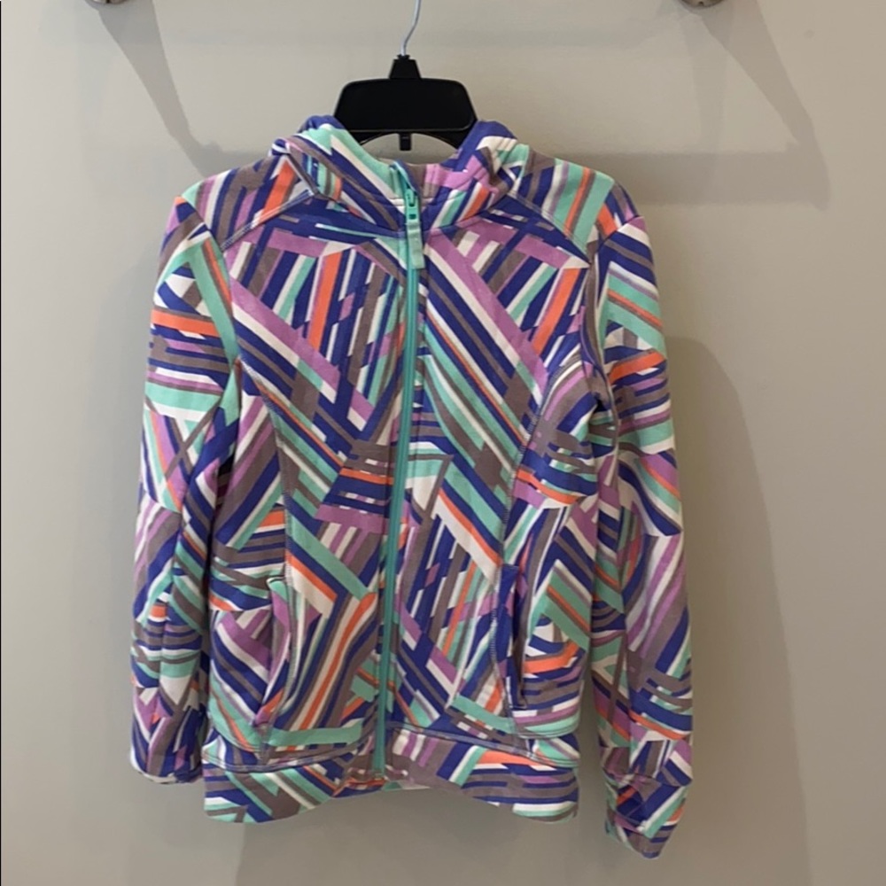 Athlete girl zip up hoodie with pockets